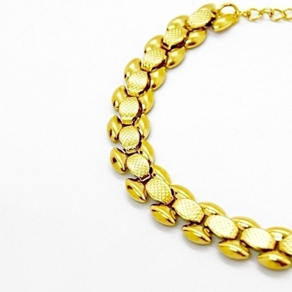 Gold Watch Chain Bracelet - Picture 2 of 5